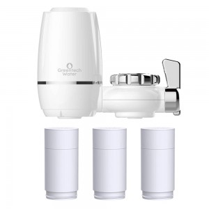 Greentech Water UF Membran Filtreli Musluk Ucu Arıtıcı / 3 Adet UF Membran Filtreli Kartuş / GW-D01P2